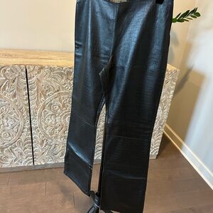 Massimo Rebecchi Black Textured Dress Pants